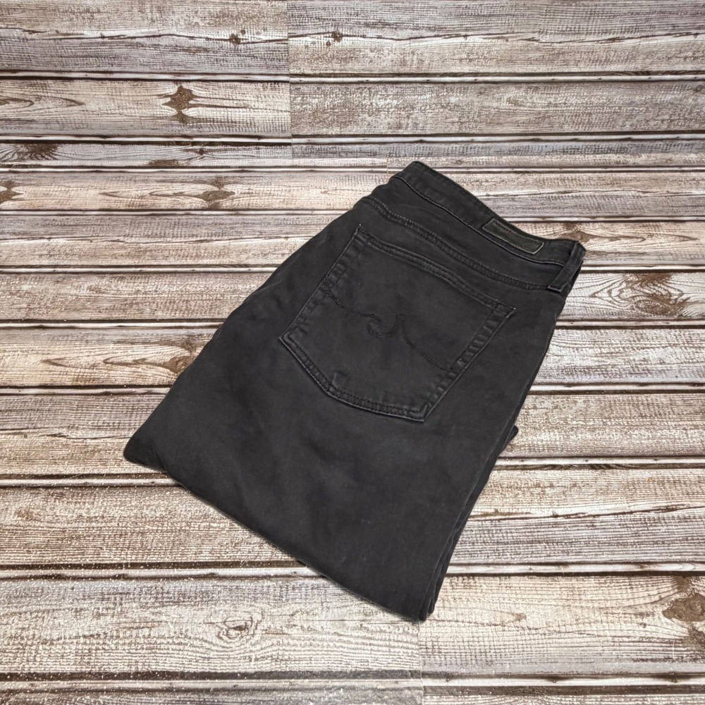AG Adriano Goldschmied The Abbey Ankle Jeans 30Rx27 Black Mid-Rise Super Skinny